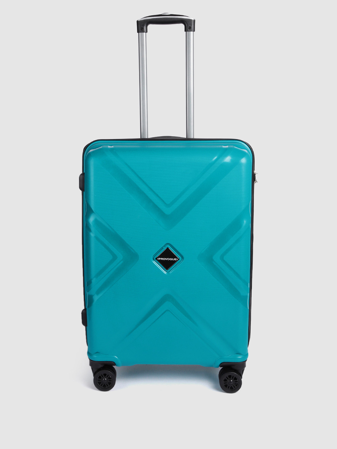 

Provogue Hard-Sided 8 Wheels 360-Degree Rotation Medium Trolley Bag- 56 cm, Teal