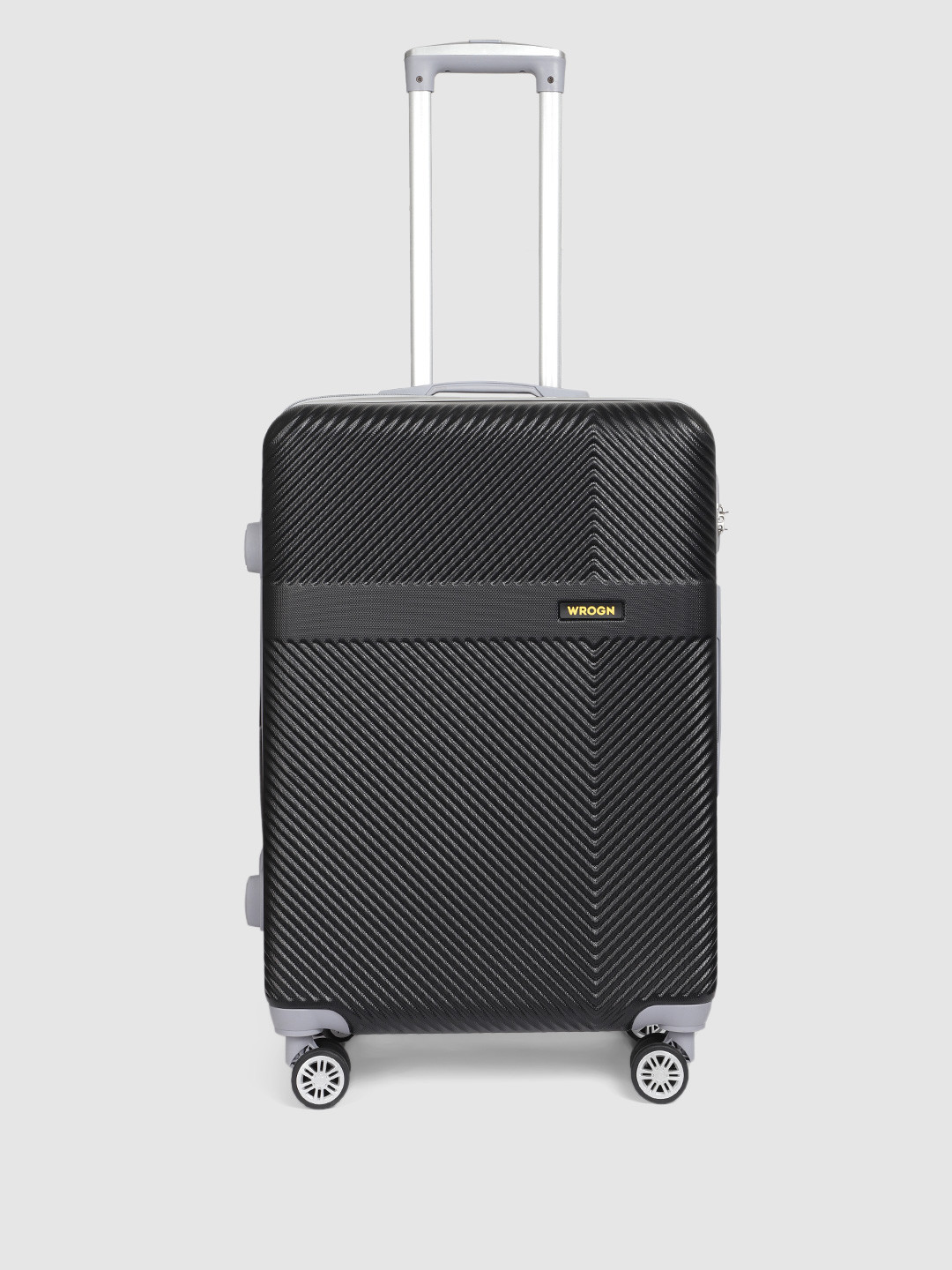 

WROGN Textured Hard Medium Trolley Bag- 56 cm, Black