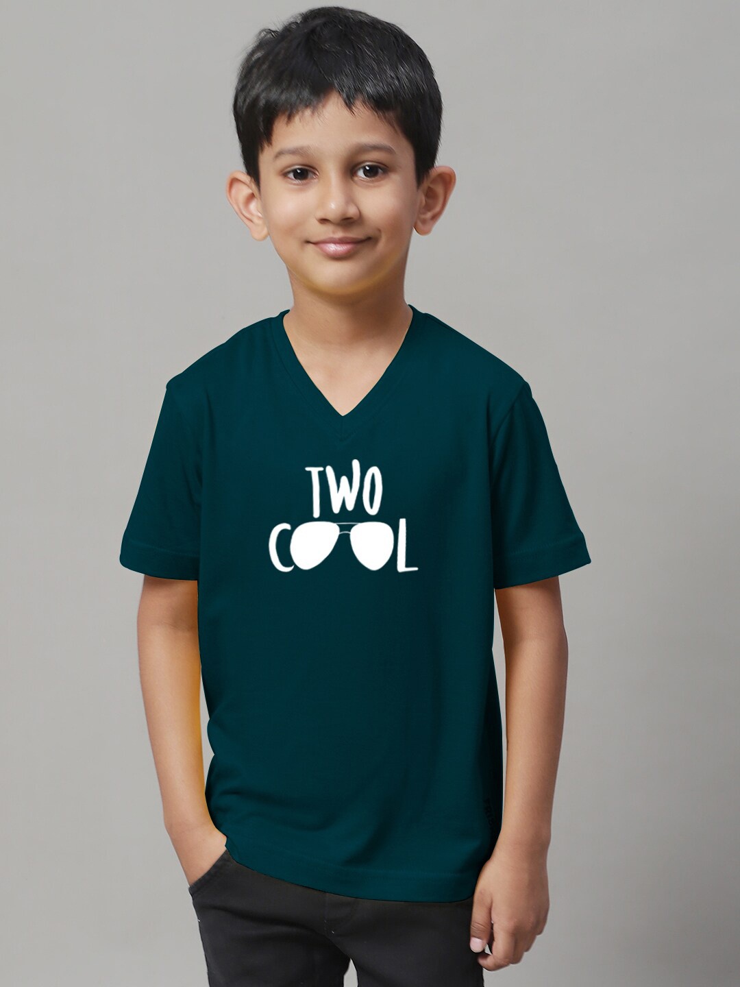 

Friskers Boys Typography Printed Bio Wash T-shirt, Teal