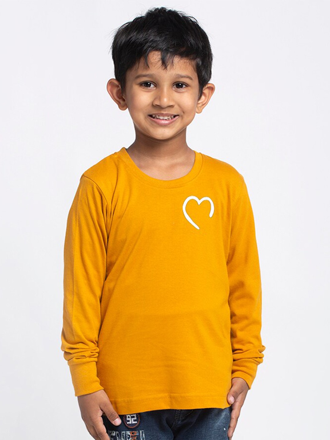 

Friskers Boys Graphic Printed Round Neck Cotton T-Shirts, Yellow