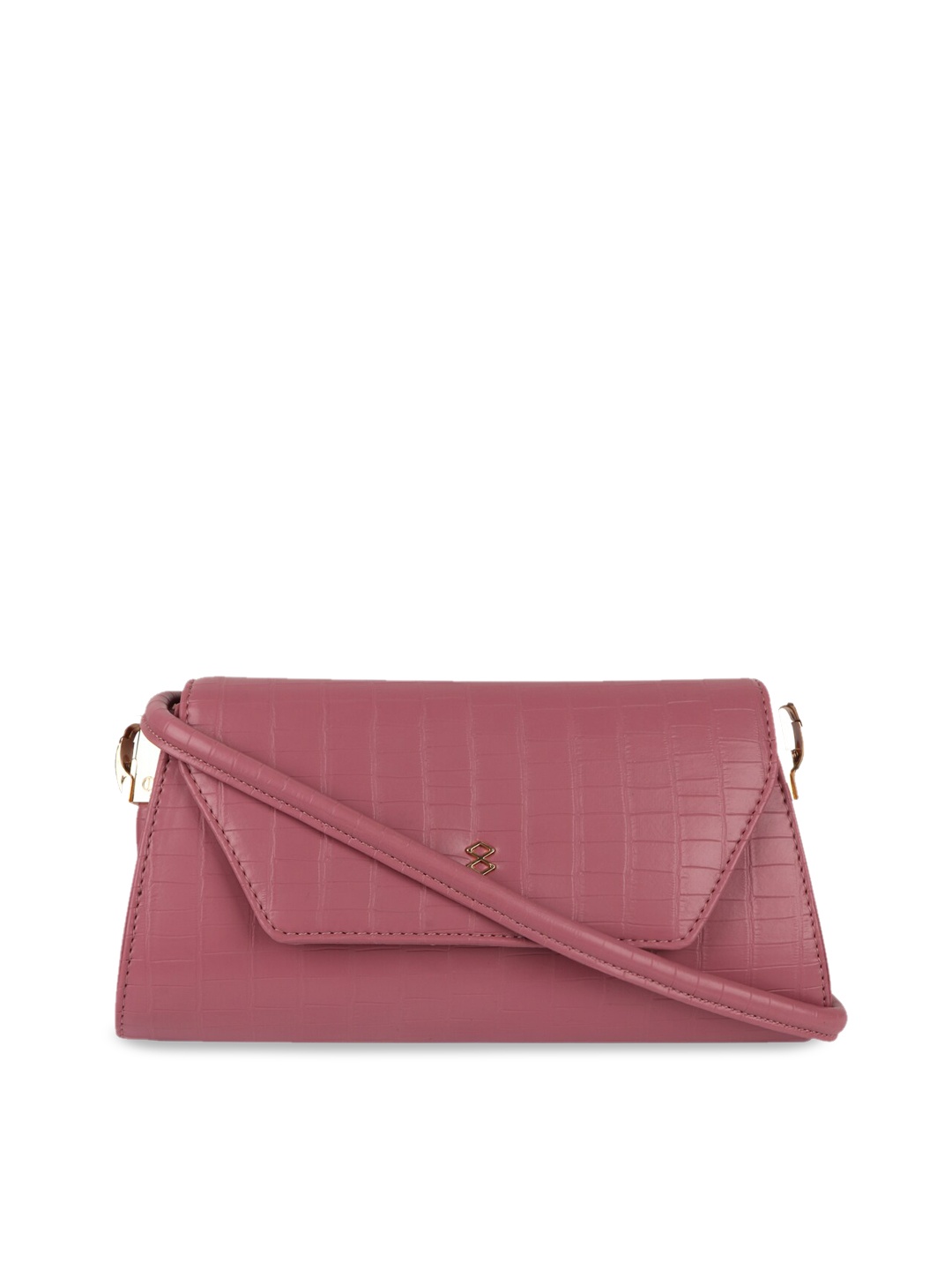 

HORRA Textured Structured Sling Bag, Pink