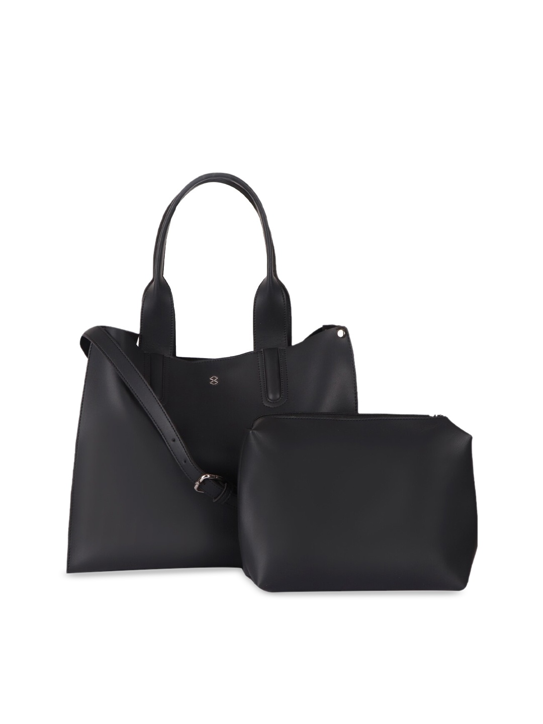 

HORRA Oversized Structured Shoulder Bag, Black