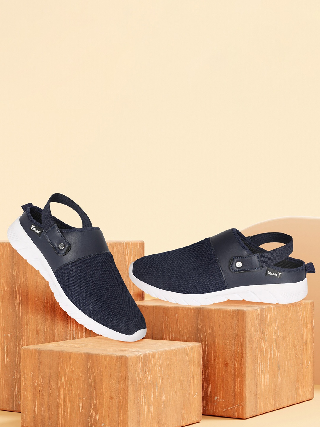 

TPENT Women Mesh Running Non-Marking Shoes, Navy blue