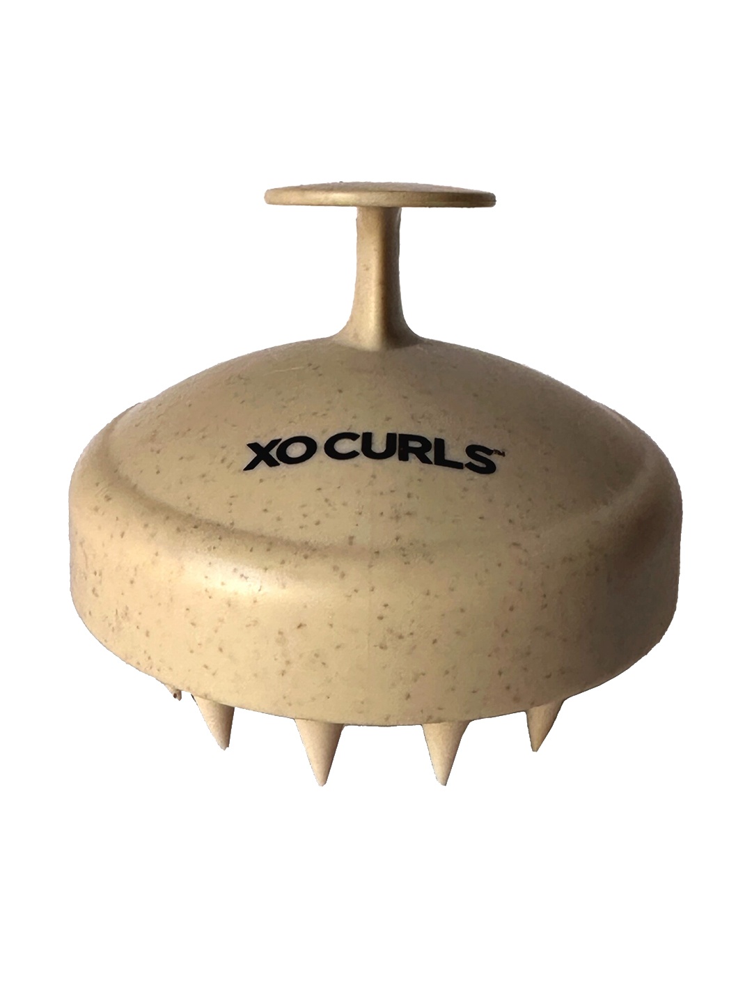 

XO CURLS Biodegradable & Eco-Friendly Gentle Shampoo Brush for Clean Scalp - Beige