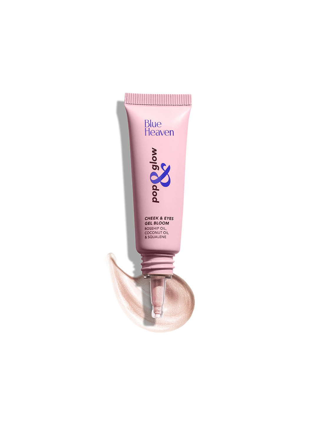 

Blue Heaven Pop & Glow Eye & Cheek Tint Highlighter For Face Makeup 12ml - Silver Pink
