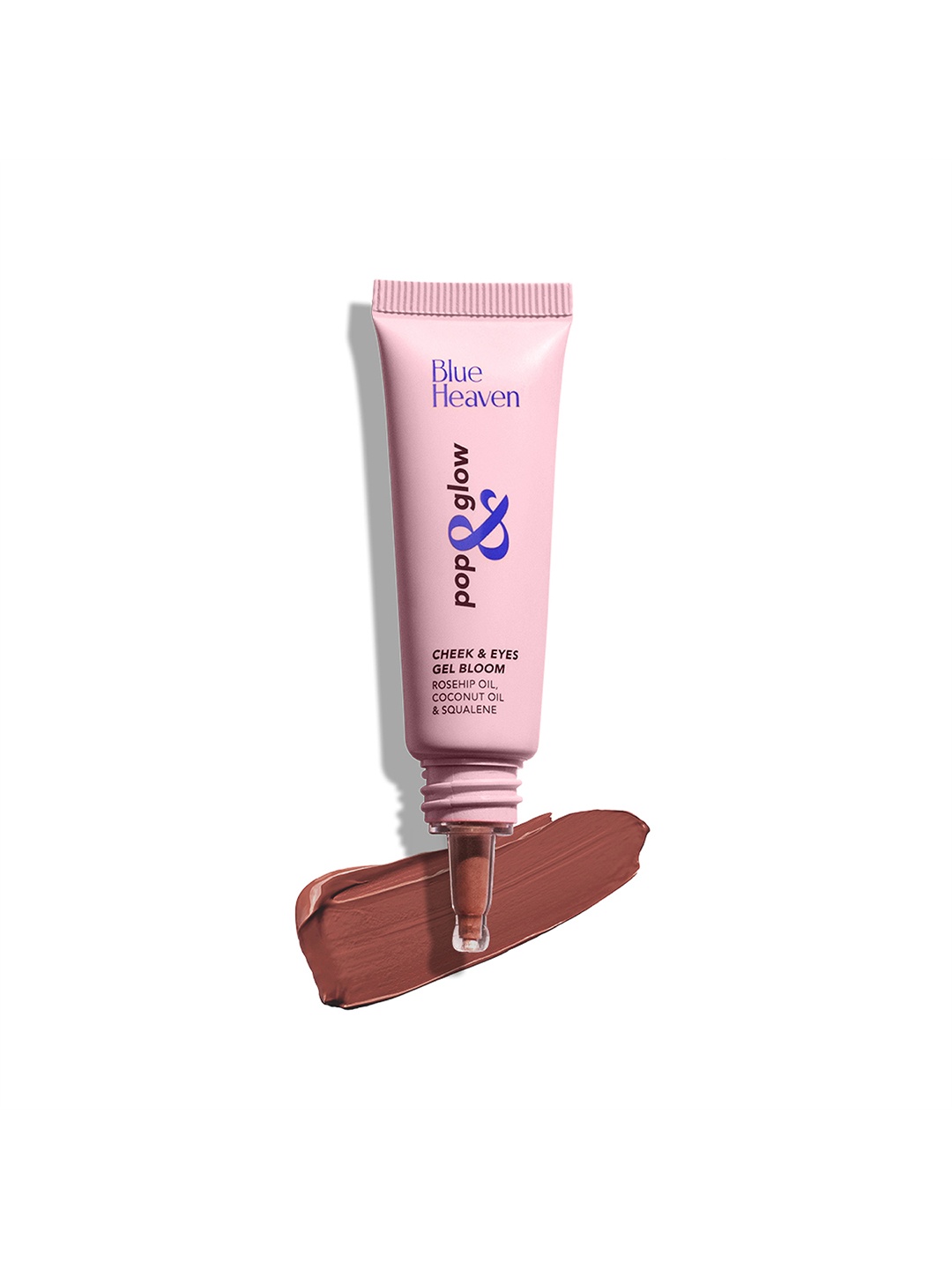 

Blue Heaven Pop & Glow Eye & Cheek Tint Blusher For Face Makeup 12ml - Subtle Nude, Brown