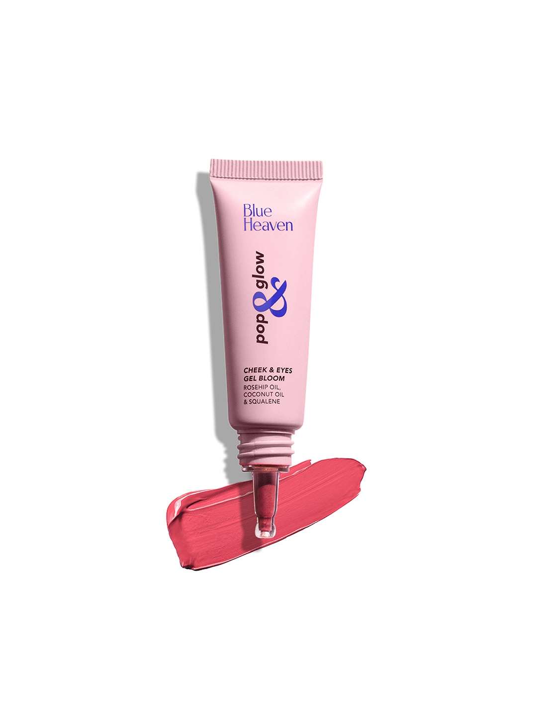 

Blue Heaven Pop & Glow Eye & Cheek Tint Blusher For Face Makeup 12ml - Glam Pink