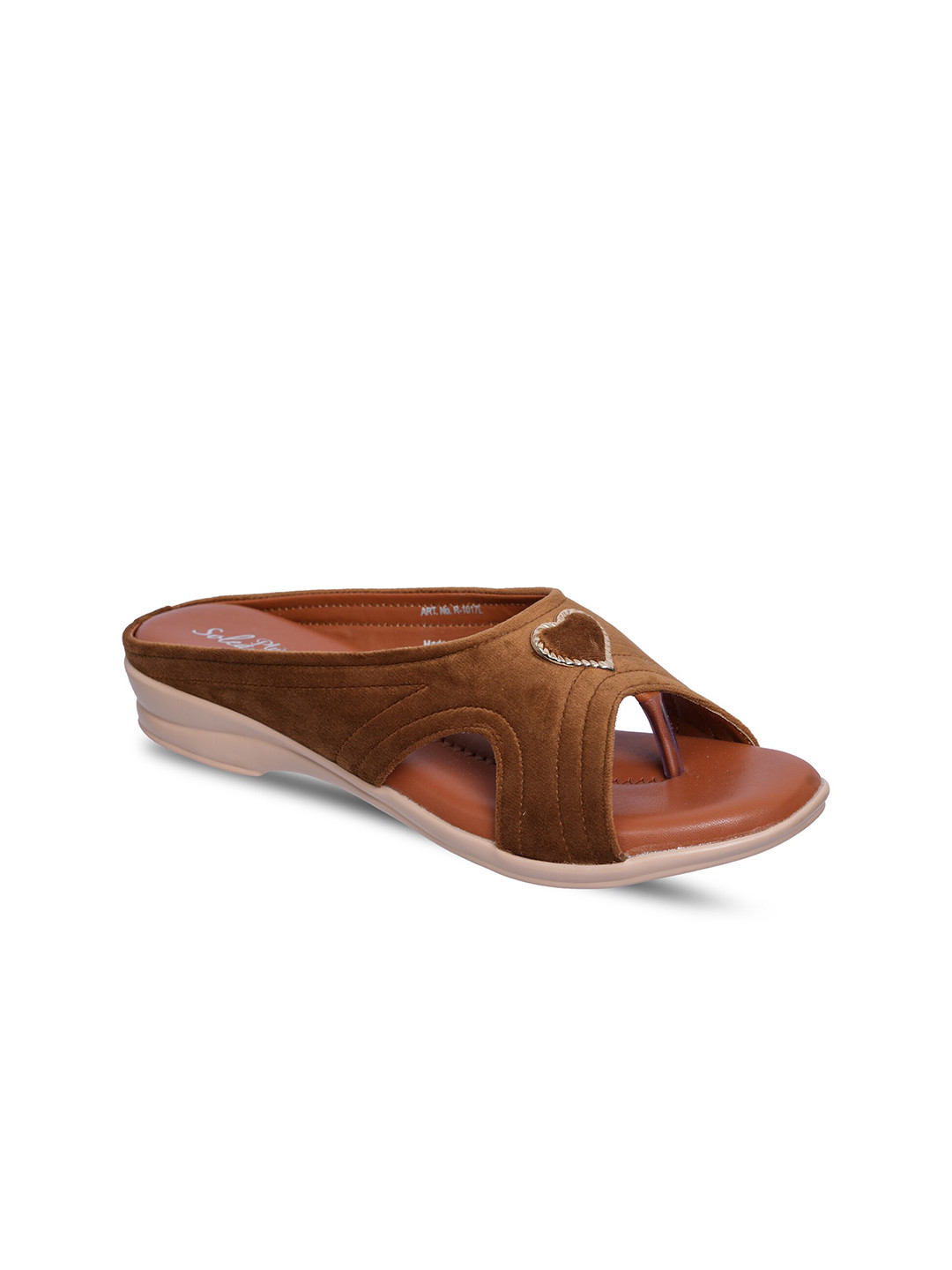

Paragon Lightweight Open Toe Flats, Brown