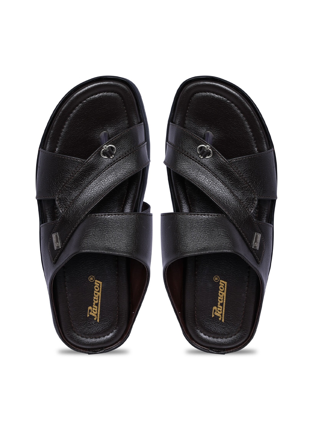 

Paragon Men Textured Lightweight Comfort Sandals, Brown