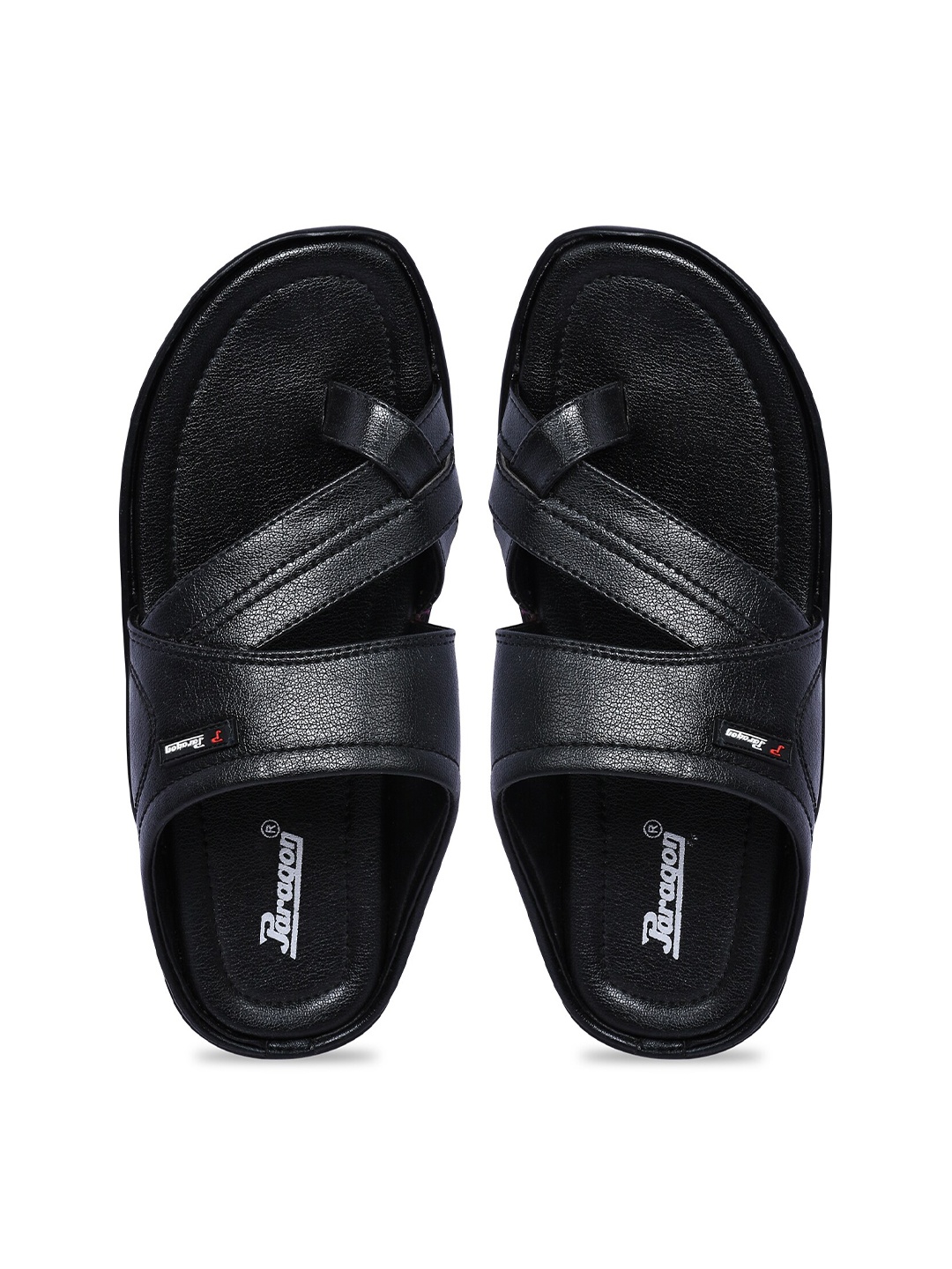 

Paragon Men Textured Lightweight Comfort Sandals, Black