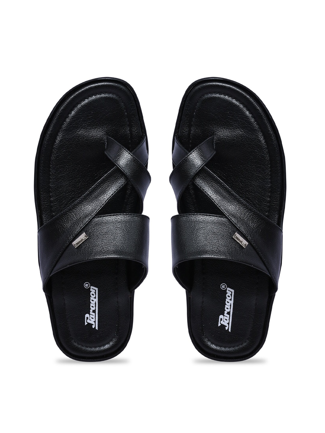 

Paragon Men Textured Lightweight Comfort Sandals, Black