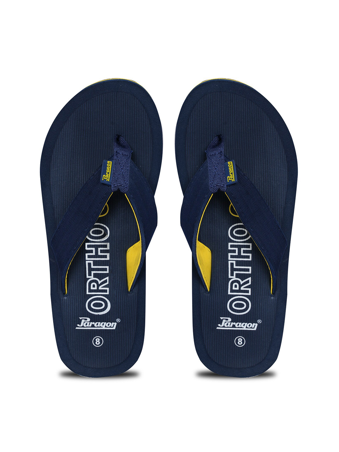 

Paragon Men Printed Lightweight Thong Flip-Flops, Navy blue