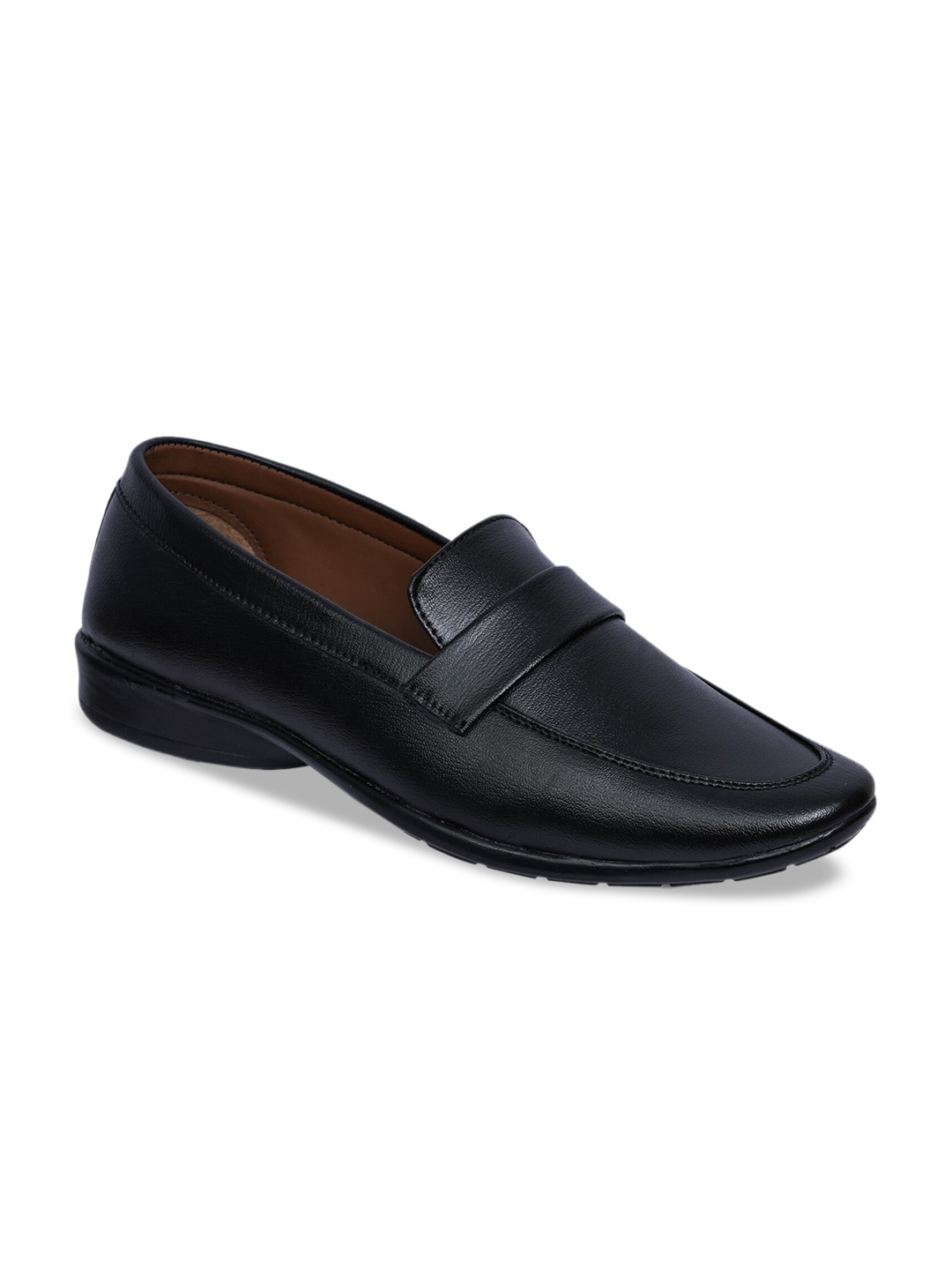 

Paragon Men Textured Formal Loafers, Black