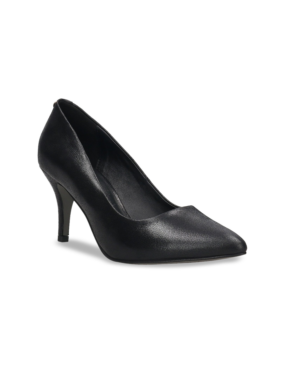 

BAGATT Jemila Pointed Toe Leather Slim Heel Pumps, Black