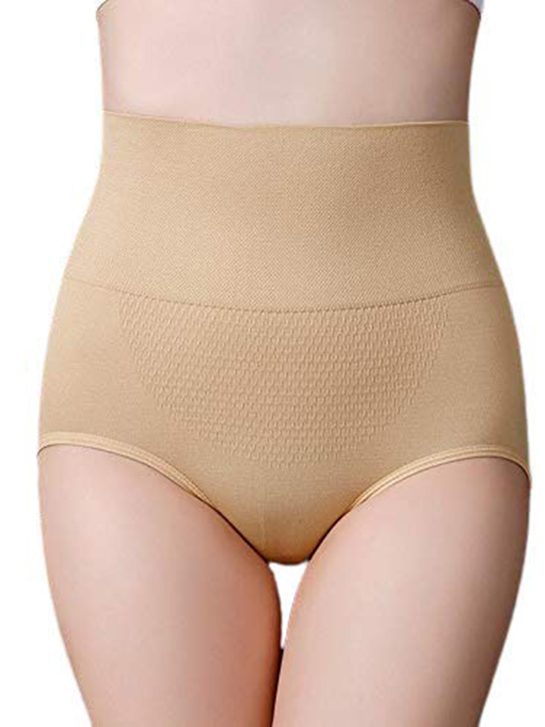 

PLUMBURY Seamless High Waist Tummy Shapers, Beige
