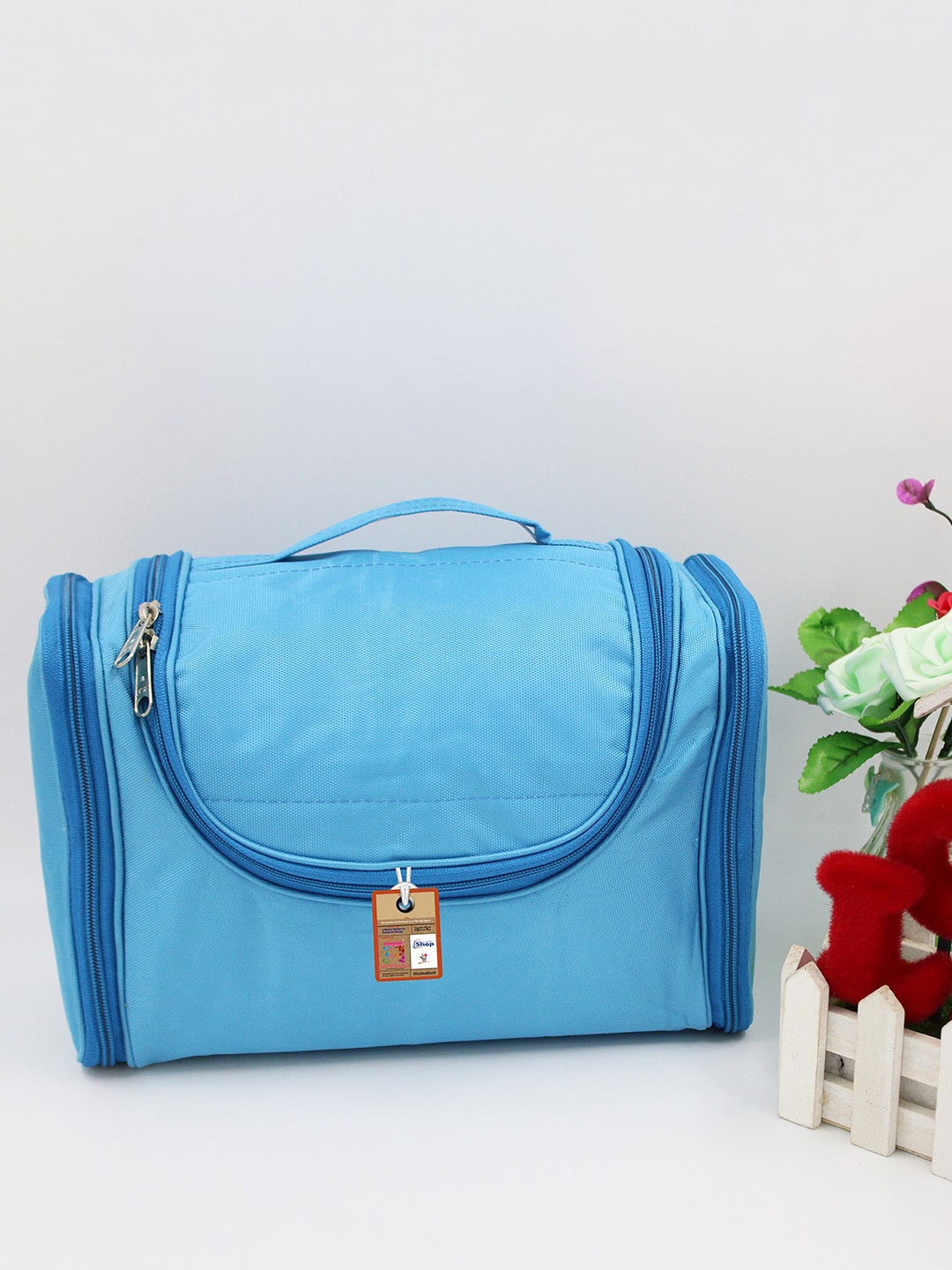

atorakushon Unisex Water Resistant Travel Vanity Pouch Accessory Storage Bag, Blue
