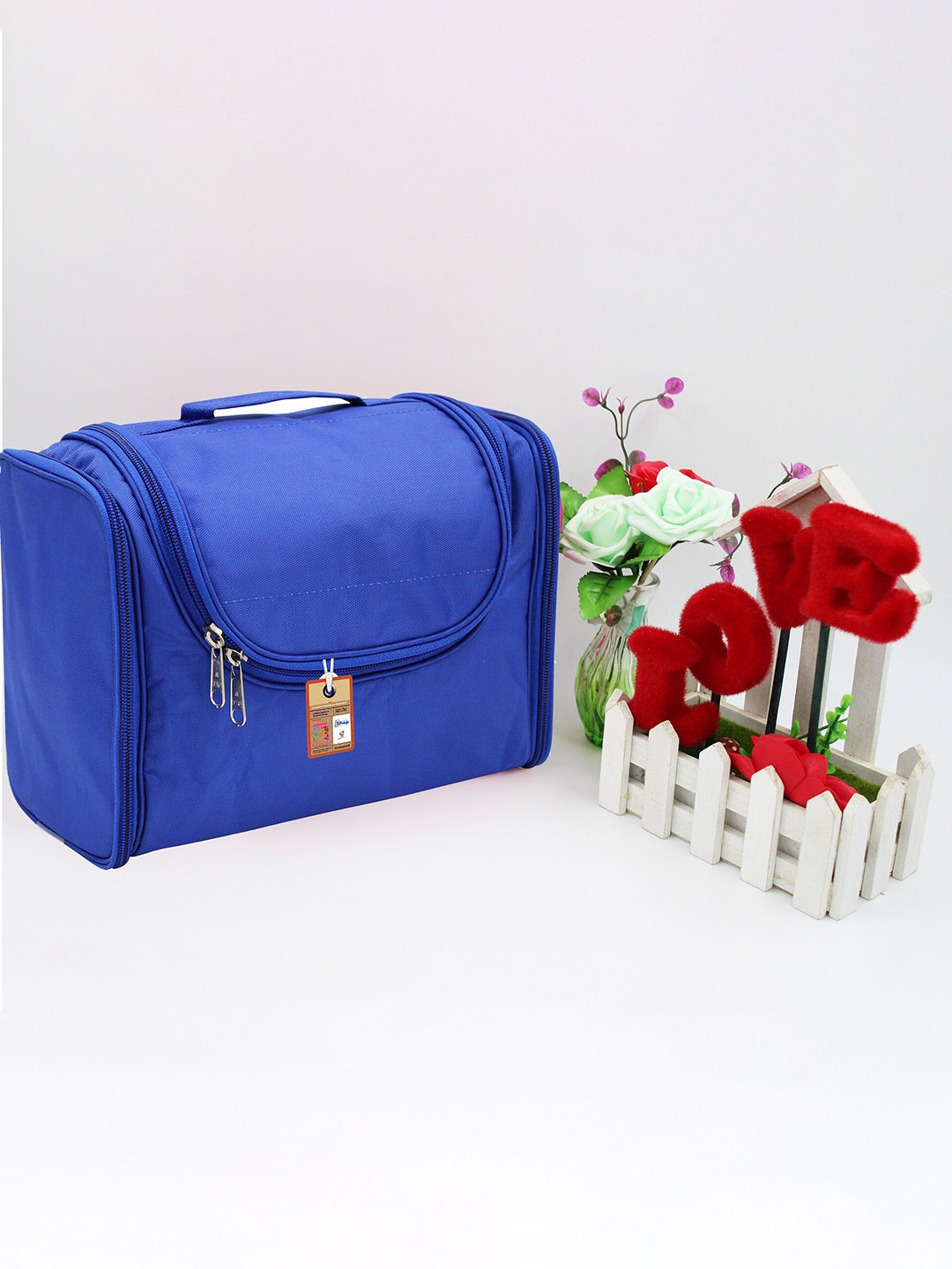 

atorakushon Unisex Water Resistant Travel Vanity Pouch Accessory Storage Bag, Blue