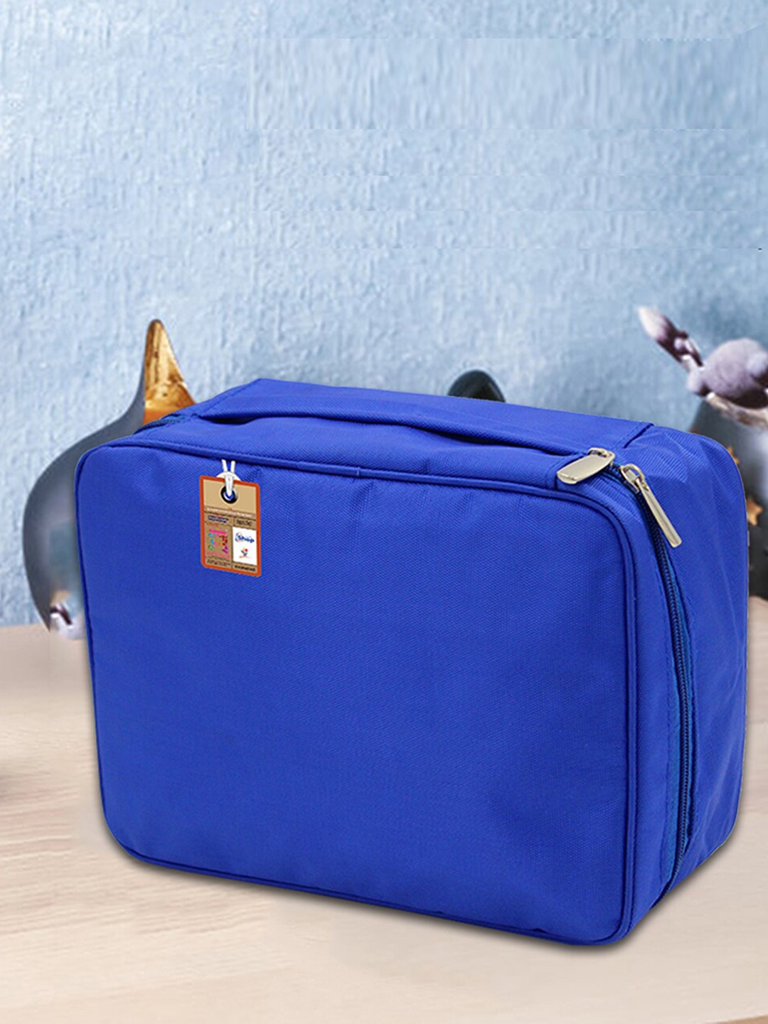 

atorakushon Unisex Water Resistant Travel Vanity Pouch Accessory Storage Bag, Blue