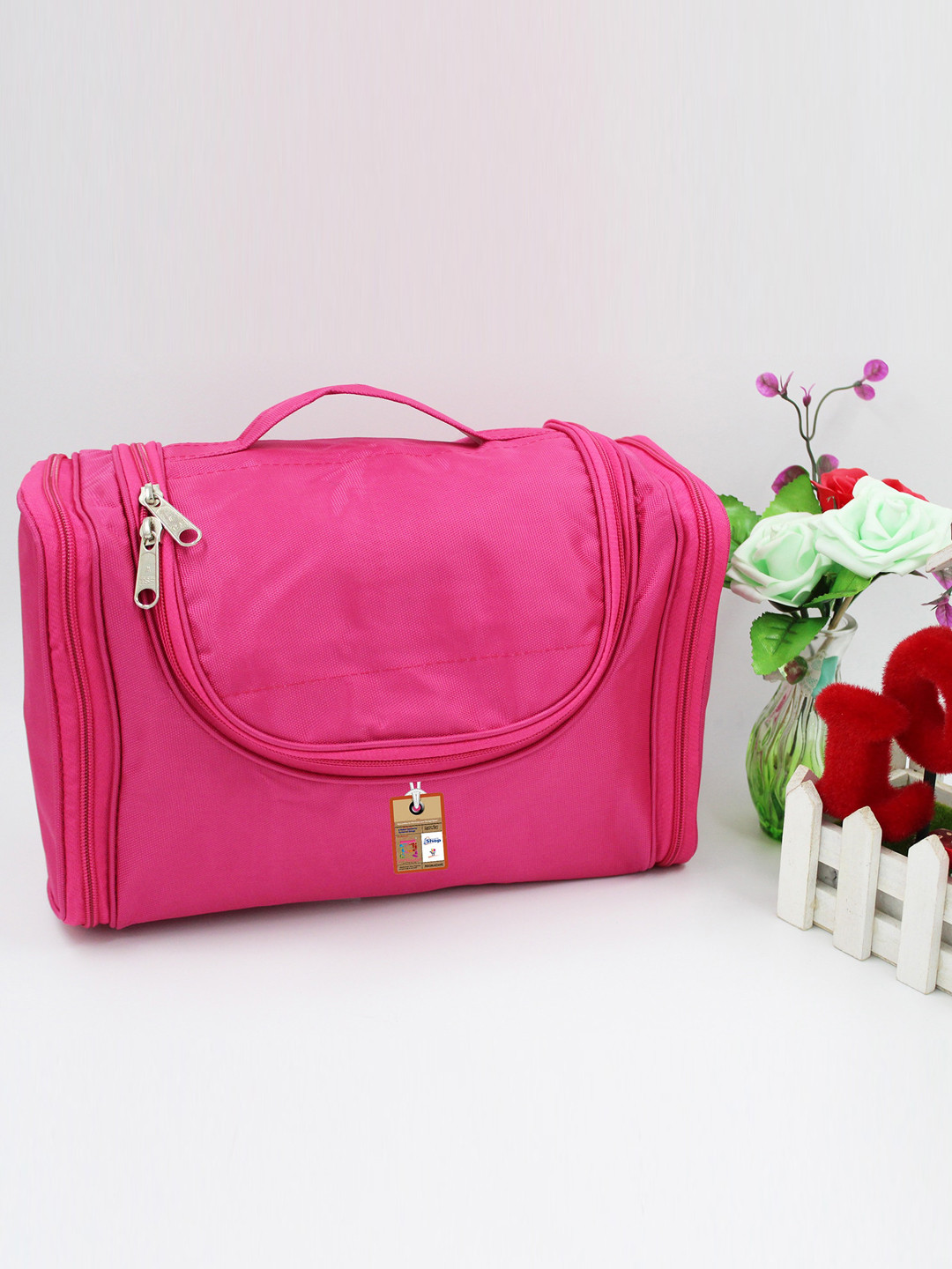 

atorakushon Unisex Vanity Pouch Travel Accessory Storage Bag, Pink