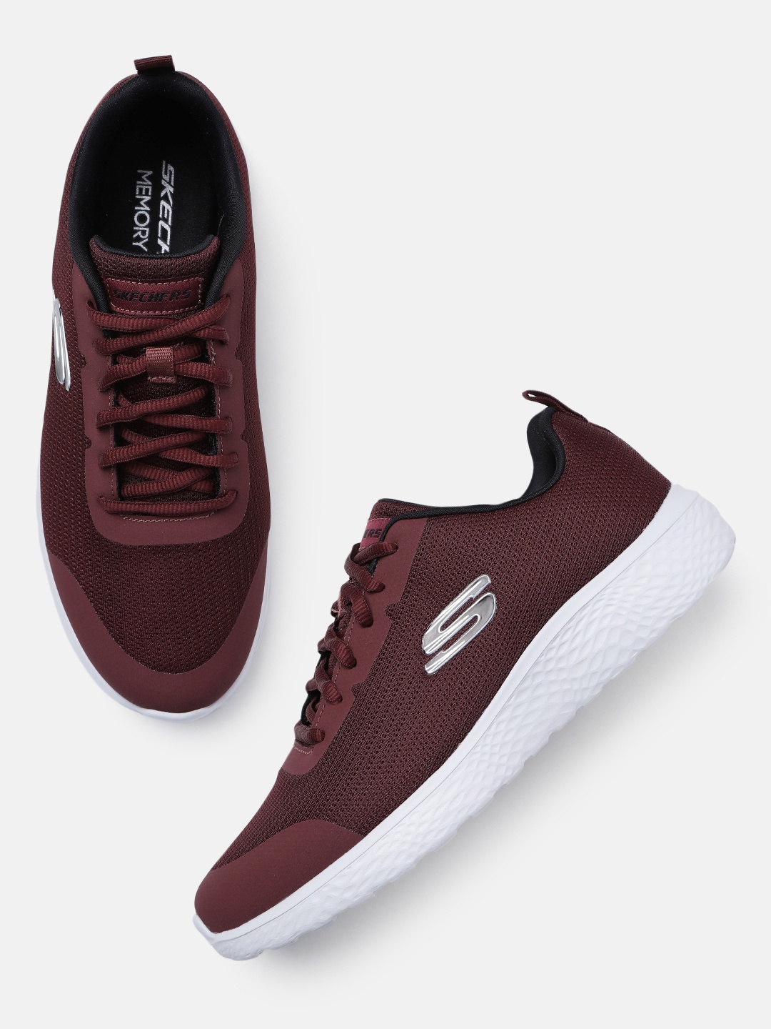 

Skechers Men Textured Modern Cool Sneakers, Burgundy