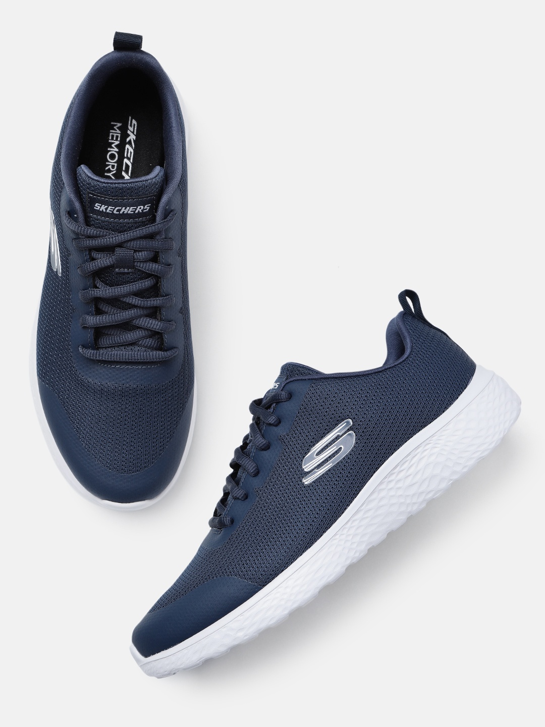 

Skechers Men Textured Modern Cool Sneakers, Navy blue