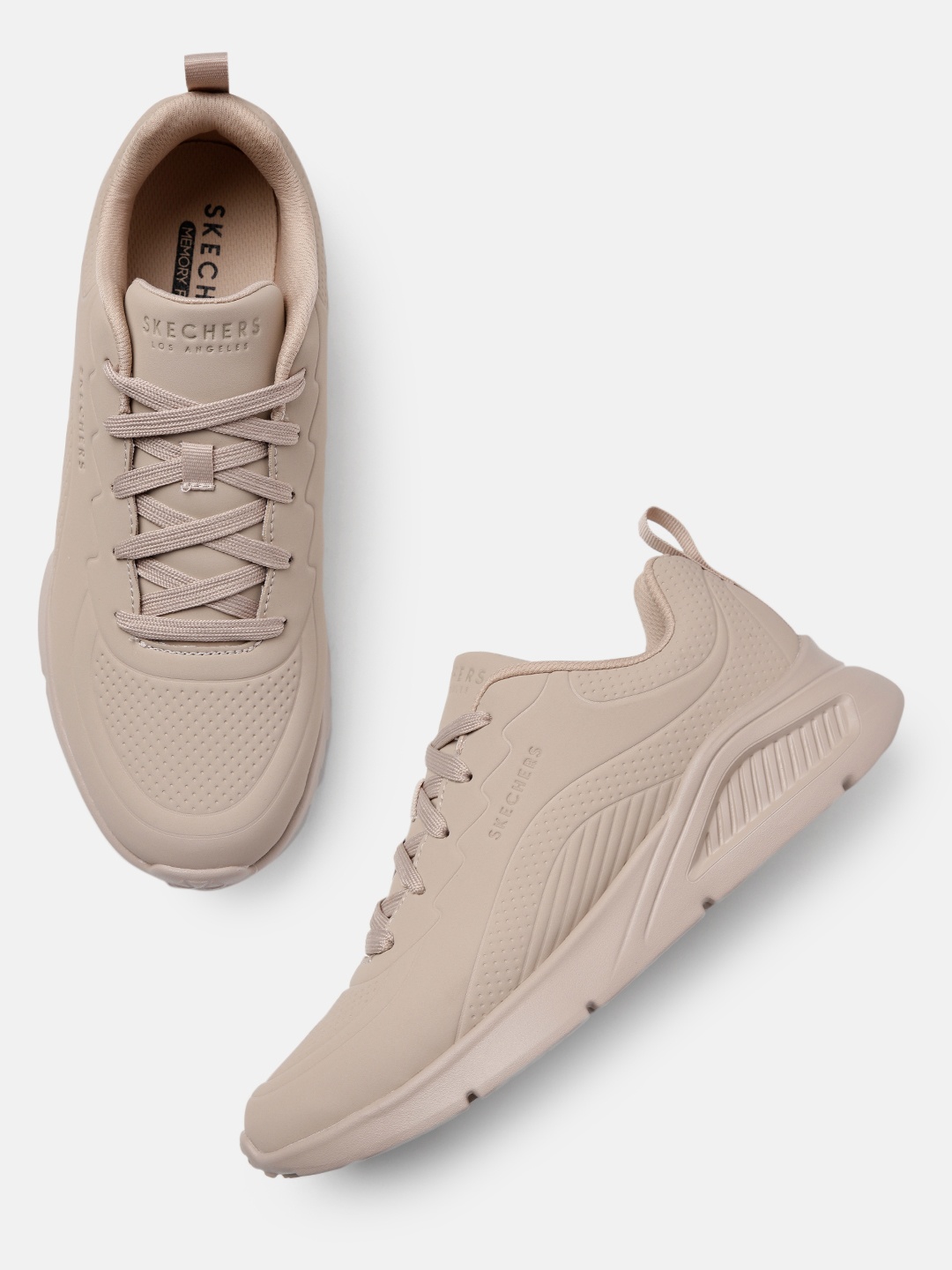 

Skechers Men UNO LITE - LIGHTER O Textured Sneakers, Nude