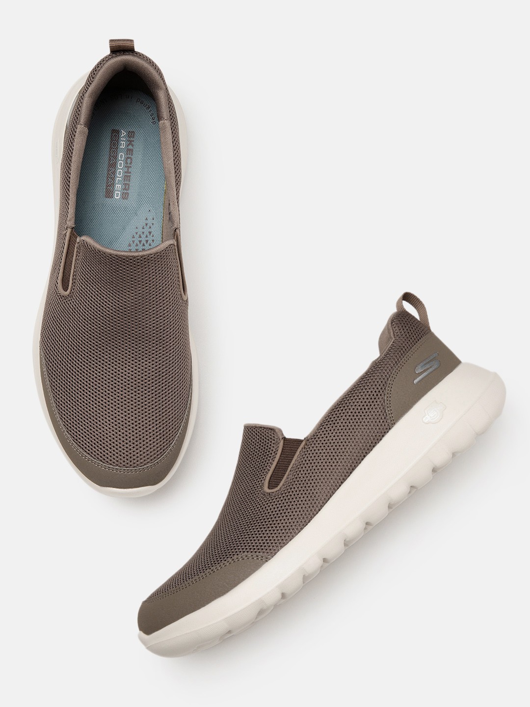 

Skechers Men Go Walk Max Clinched Slip-On Walking Shoes, Brown