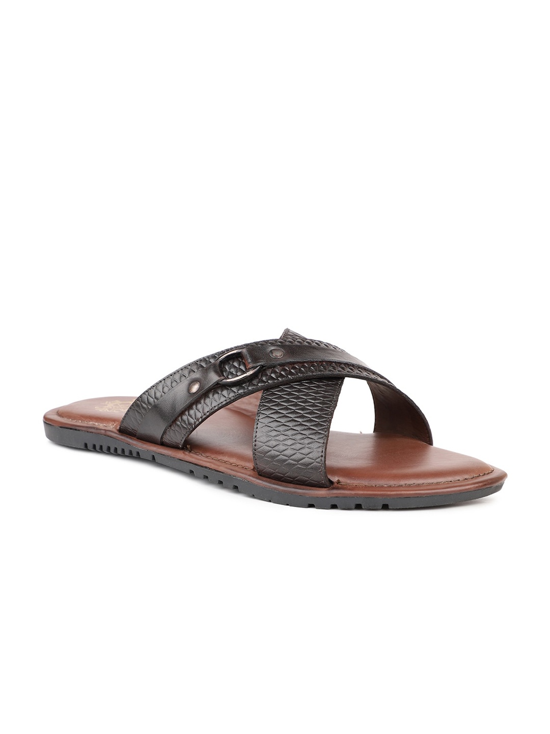 

ATESBER by Inc.5 Leather Comfort Sandals, Brown