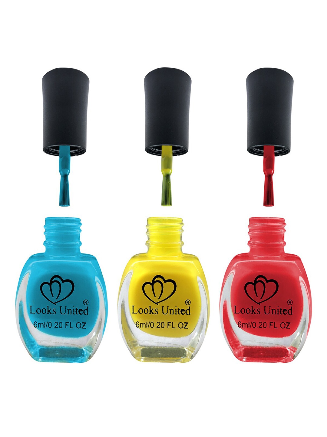 

Looks United Set Of 12 Long Lasting Nail Polishes - 6ml Each, Multi