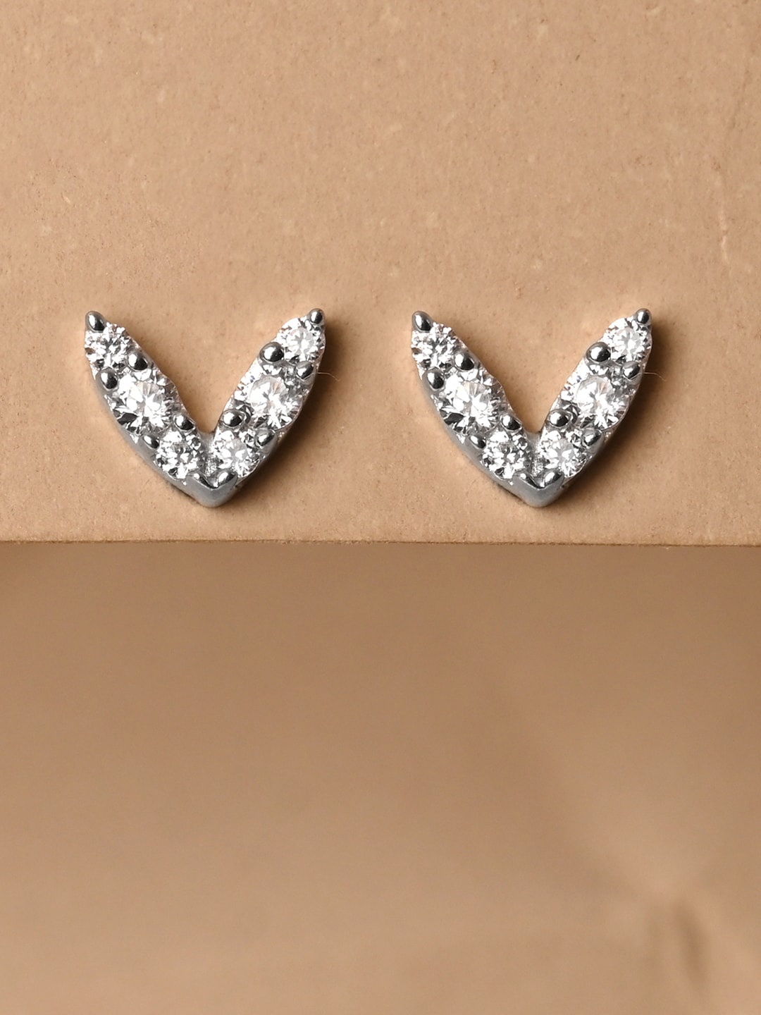 

Clara 925 Sterling Silver Contemporary Cubic Zirconia Studs Earrings