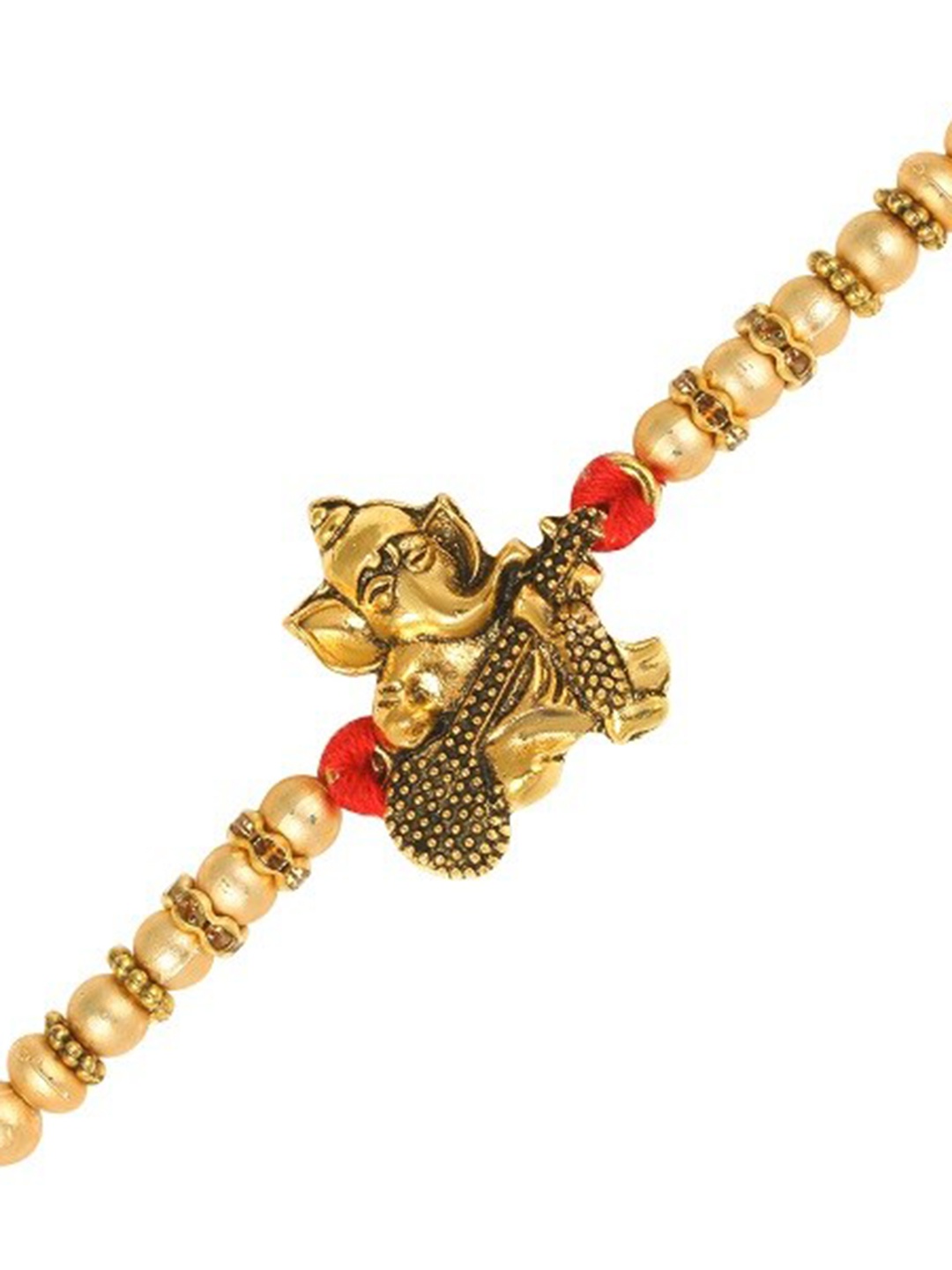

Vighnaharta Boys Gold-Plated Thread Rakhi