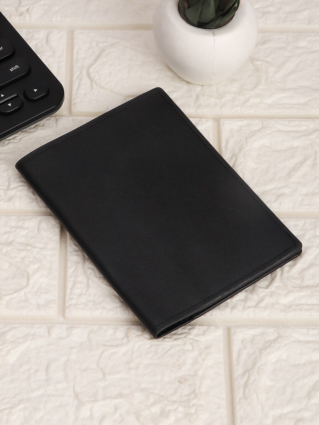 

Mast & Harbour Synthetic Leather Card Holder, Black