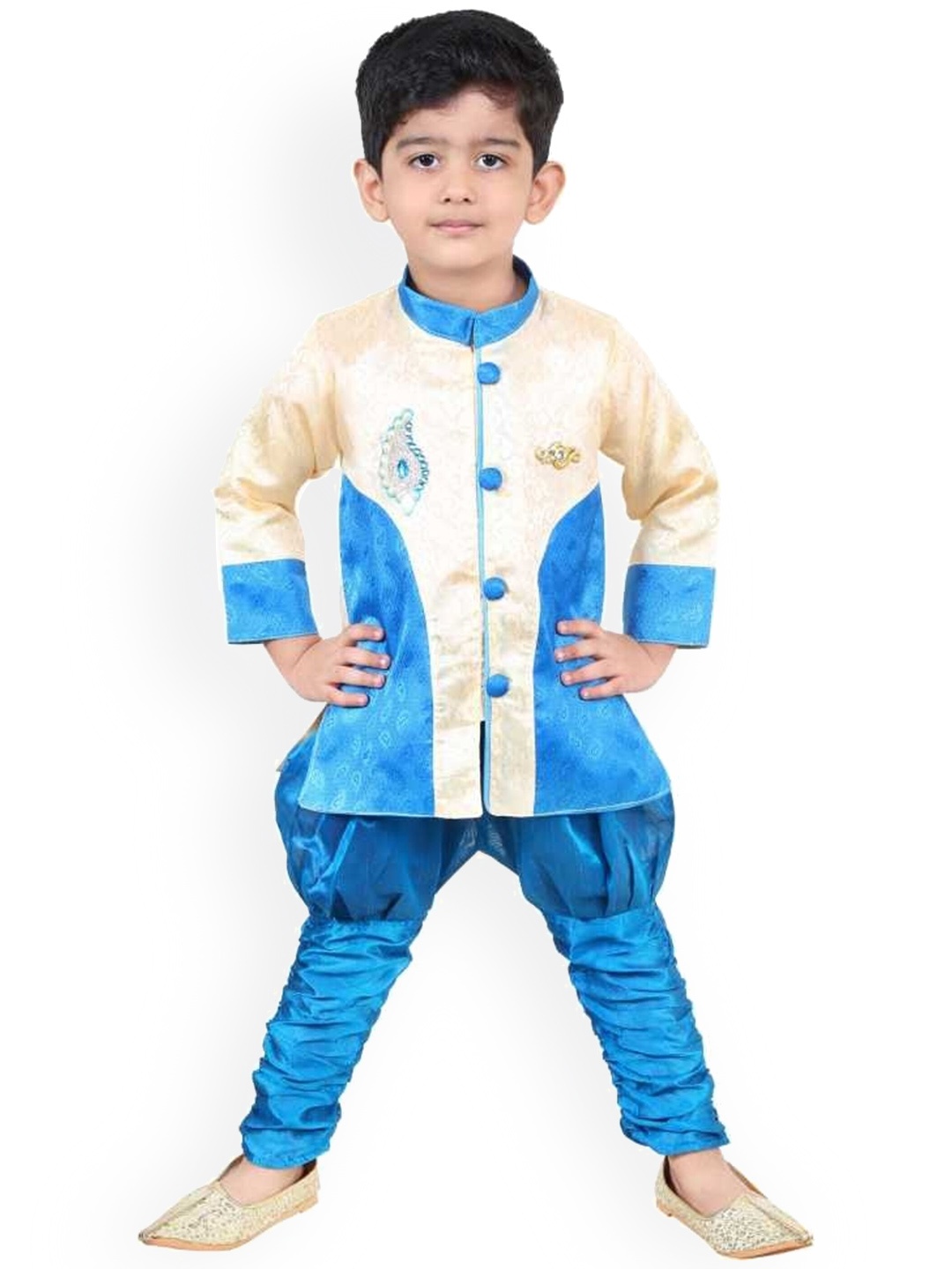 

CELEBRITY CLUB Boys Self-Design Clothing Set, Blue