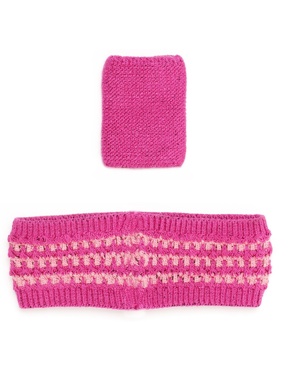 

Bharatasya Kids Sports Sweatband & Wristband, Pink