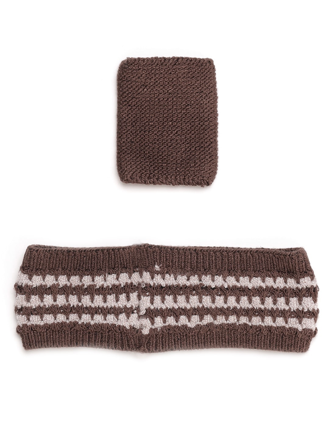 

Bharatasya Kids Sports Sweatband & Wristband, Brown