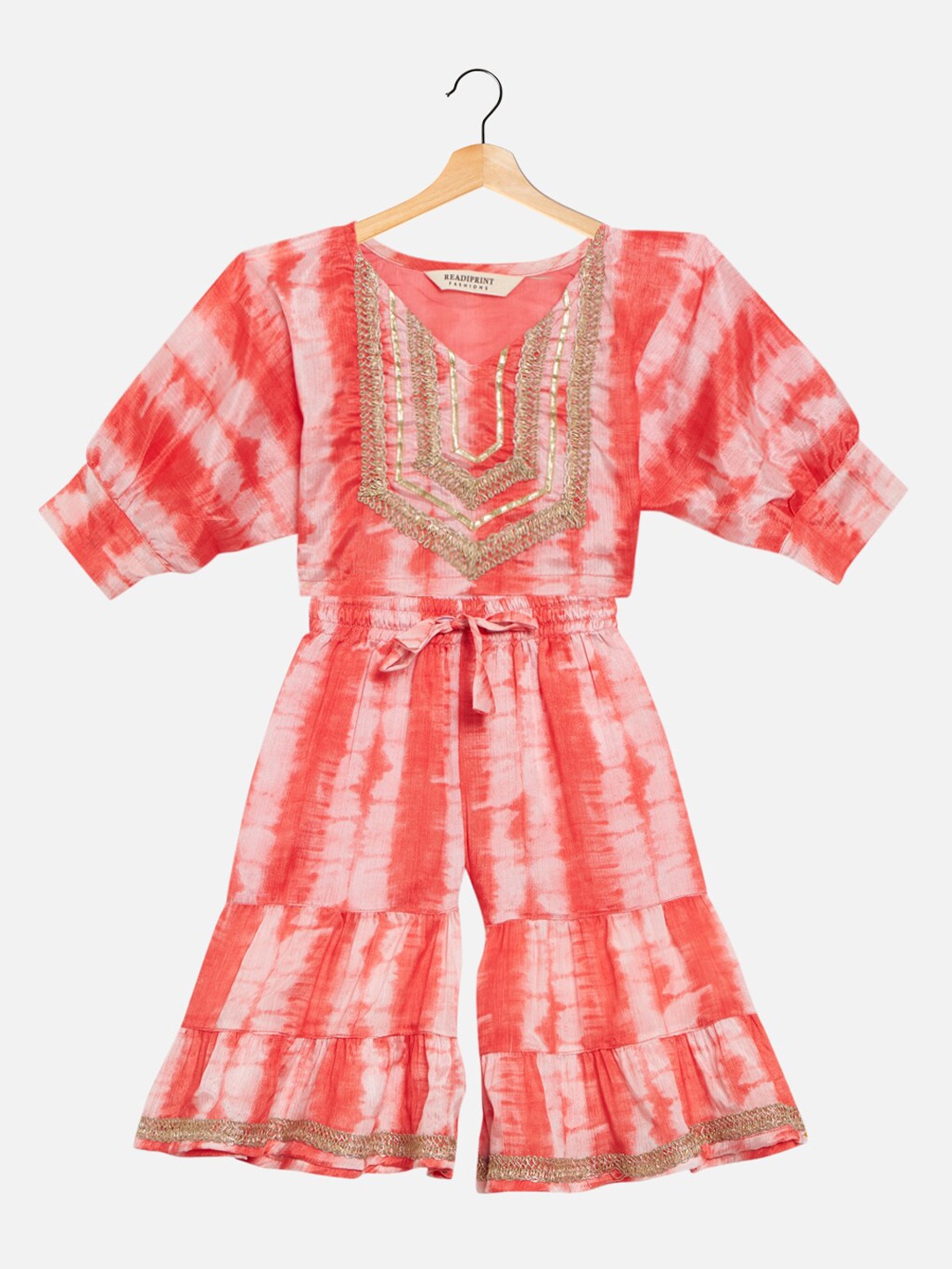 

Readiprint Printed Top & Sharara, Red