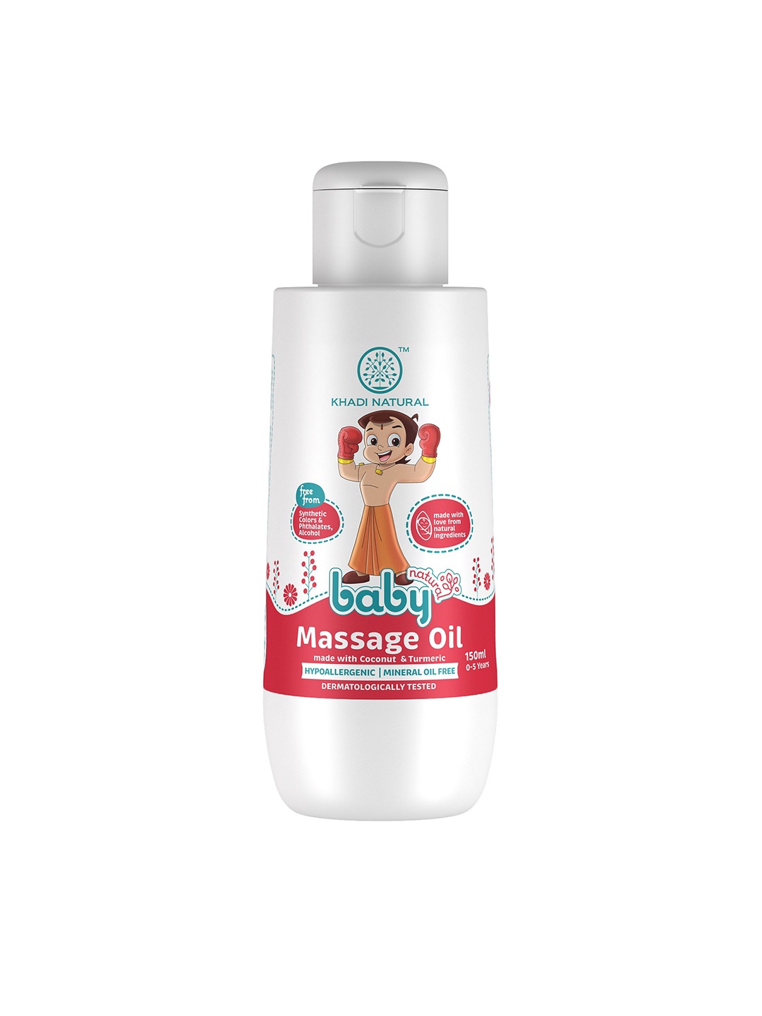 

Khadi Natural Baby Massage Oil with Coconut & Turmeric - 150 ml, White