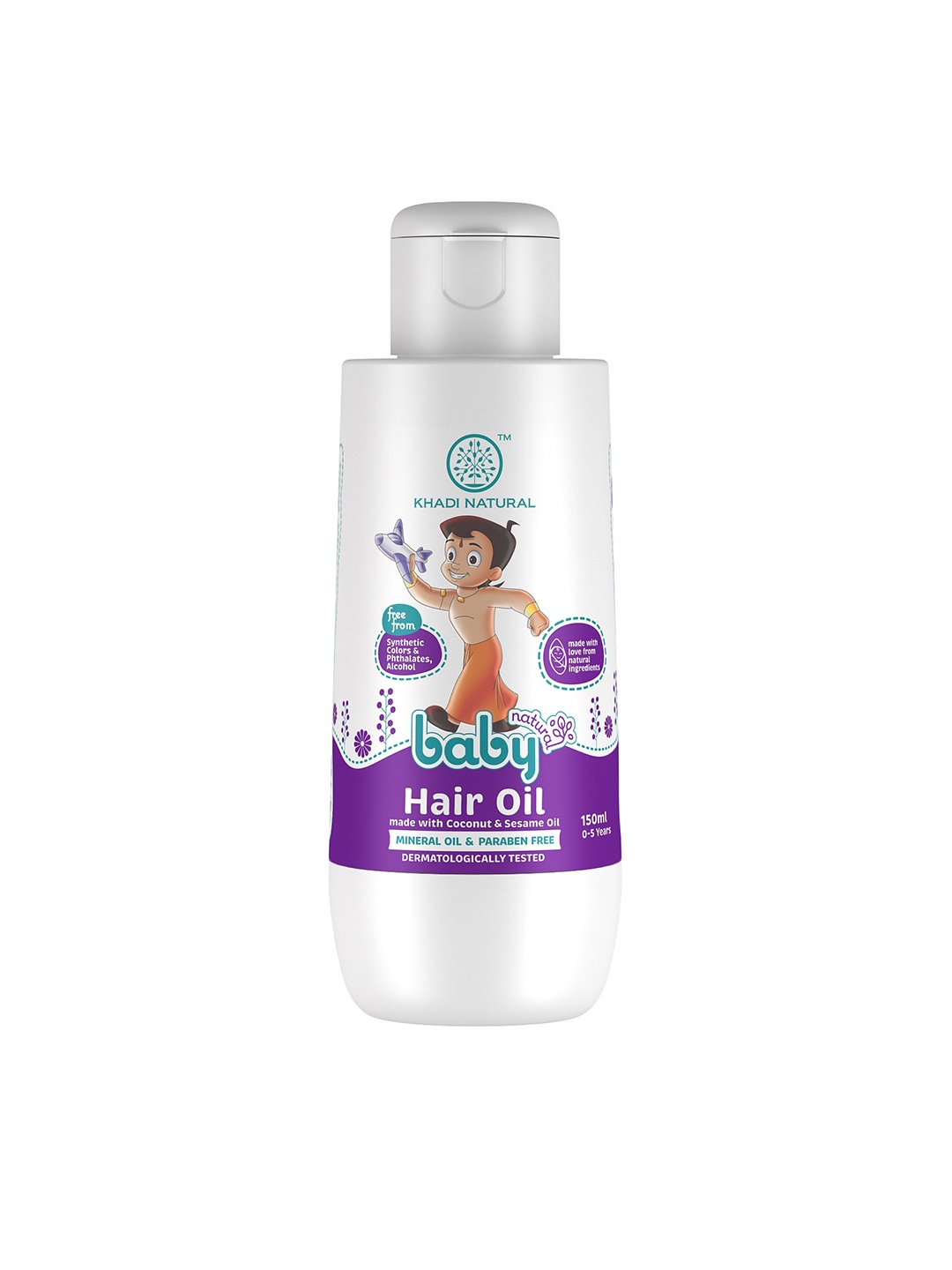 

Khadi Natural Baby Hair Oil with Coconut & Sesame Oil -150 ml, White