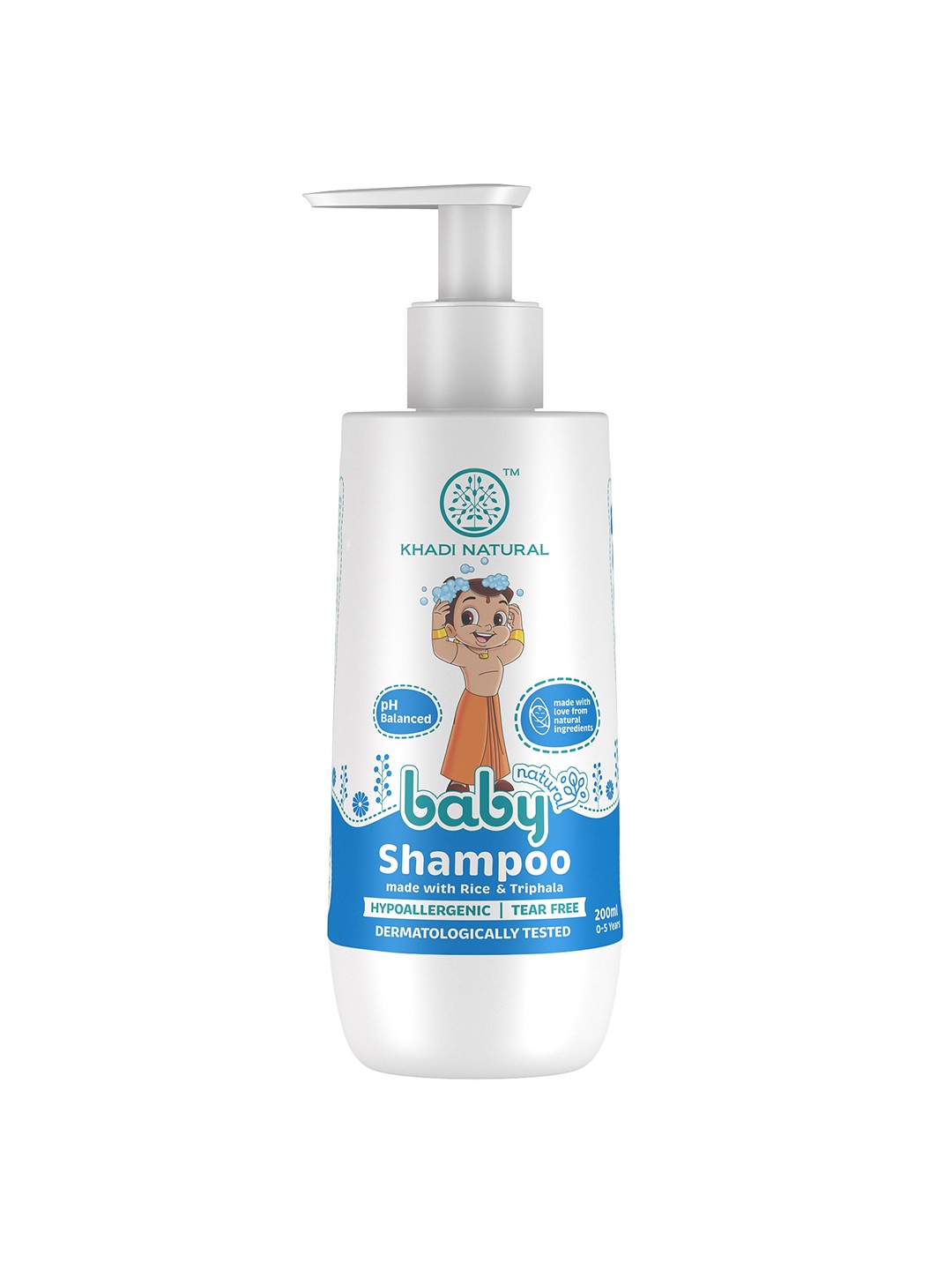 

Khadi Natural Baby Shampoo with Rice & Triphala - 200 ml, White