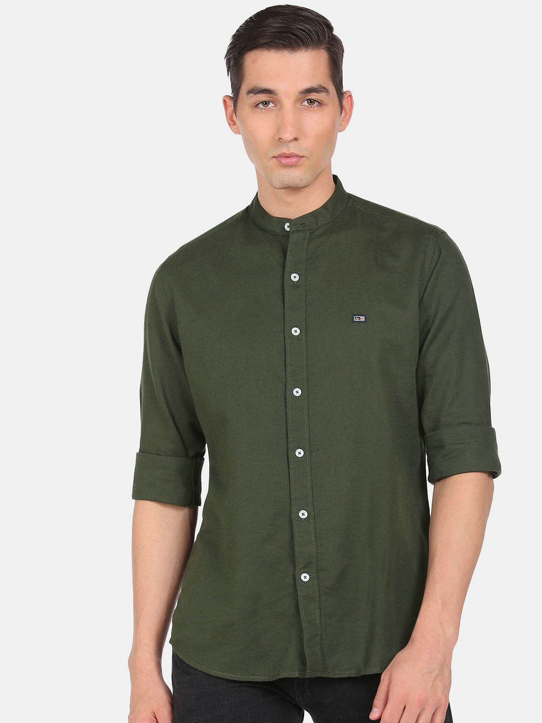 

Arrow Sport Slim Fit Cotton Casual Shirt, Green