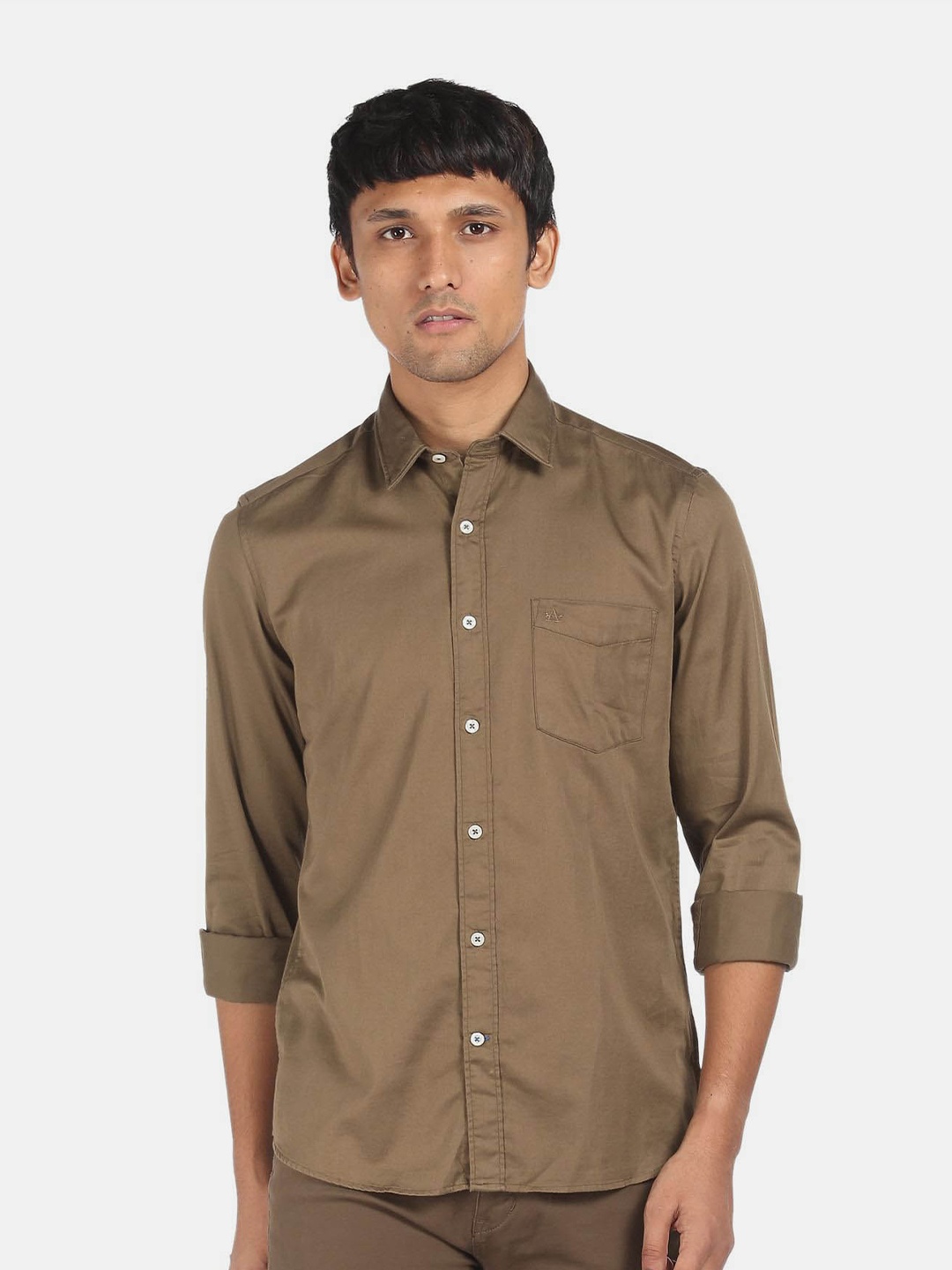 

Arrow Sport Cotton Opaque Casual Shirt, Brown