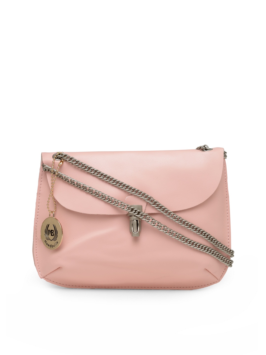 

Moedbuille Pink Colourblocked Sling Bag