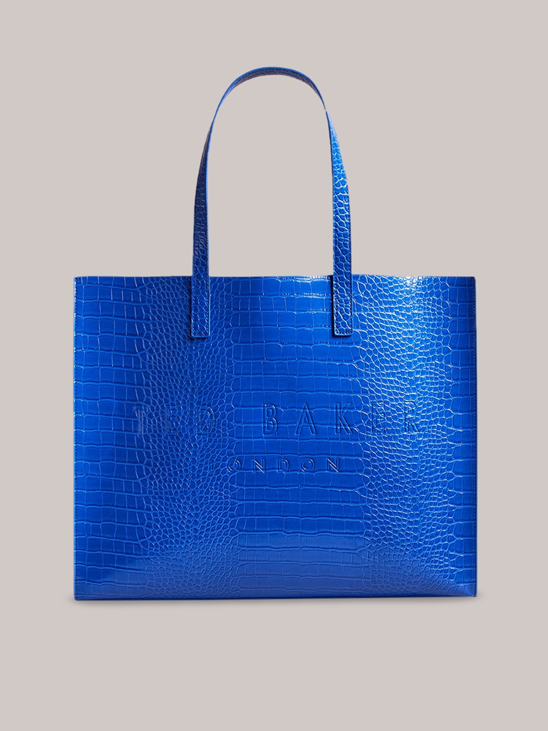

Ted Baker Animal Textured PU Oversized Shopper Tote Bag, Blue