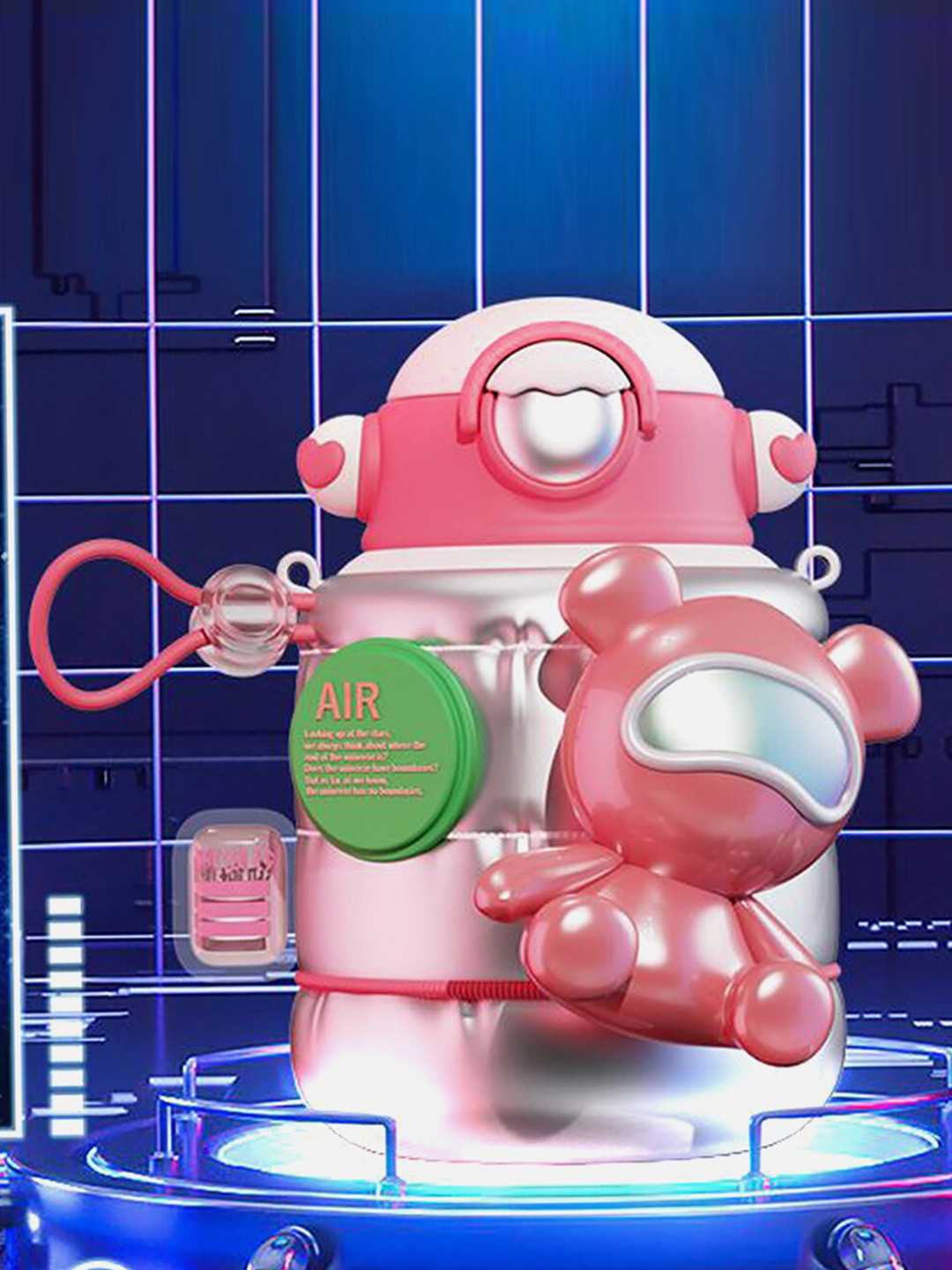 

Little Surprise Box LLP Kids Pink Stainless Steel Astro Water Bottle 550 ml