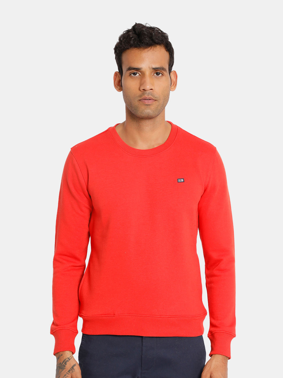 

Arrow Sport Round Neck Sweatshirt, Orange