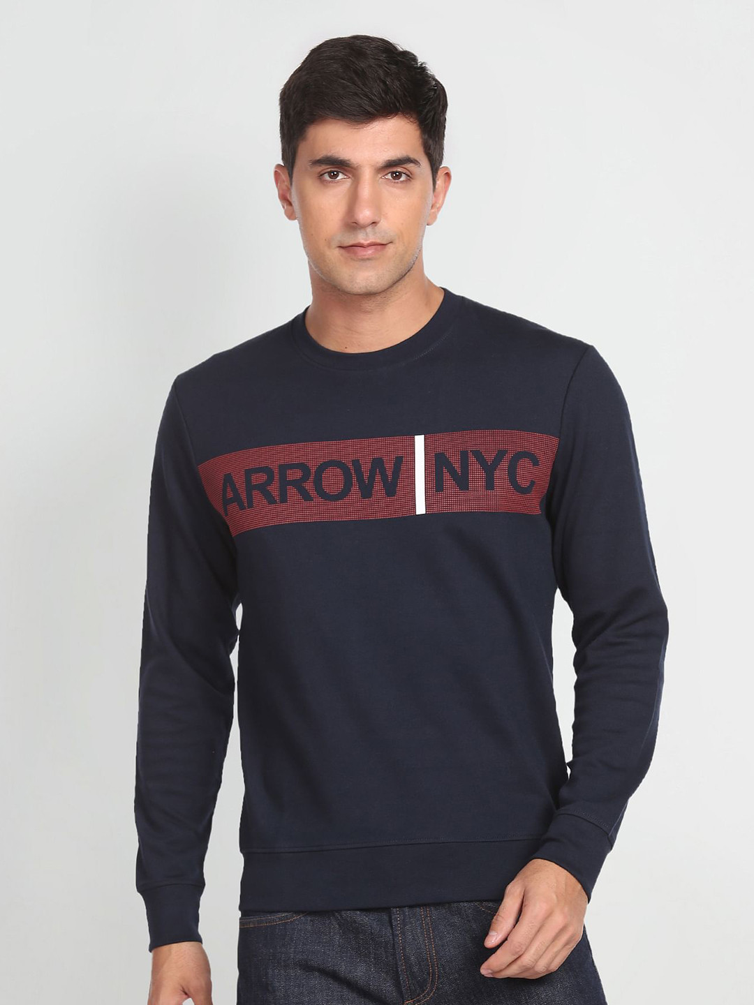 

Arrow Sport Typography Printed Sweatshirt, Navy blue