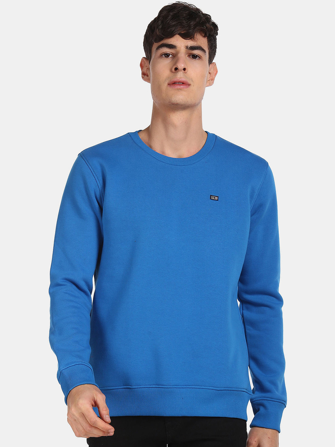 

Arrow Sport Crew Neck Long Sleeve Sweatshirt, Blue