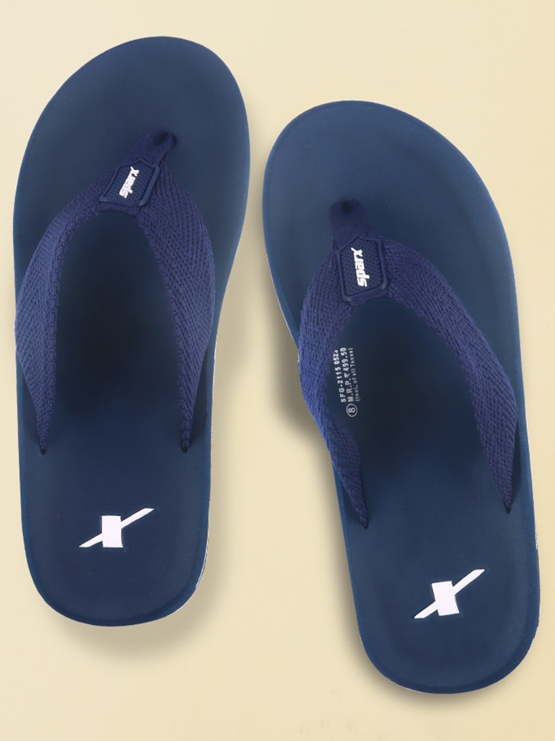 

Sparx Men Brand Logo Thong Flip-Flops, Navy blue