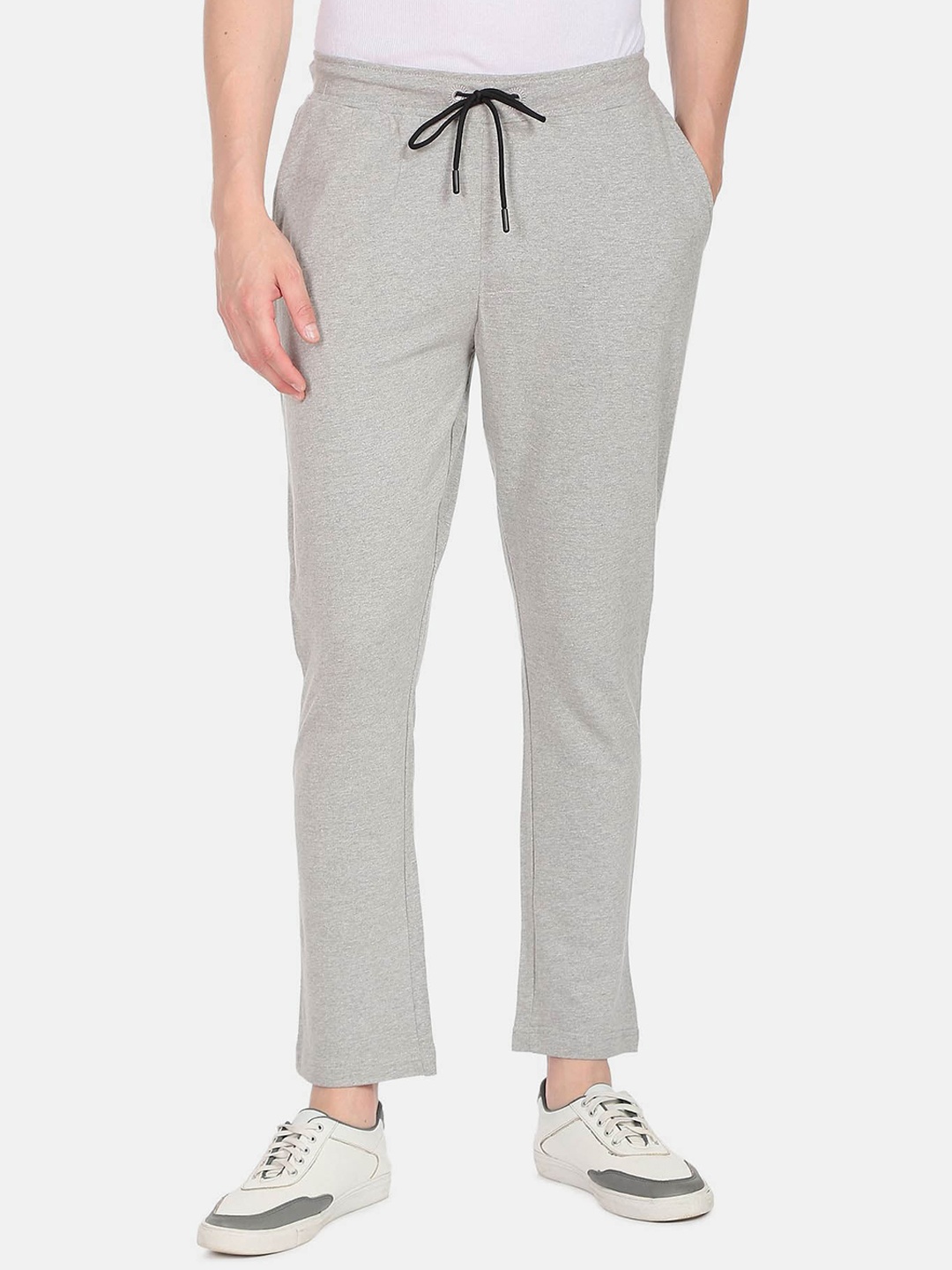 

Arrow Men Mid-Rise Cotton Track Pants, Grey