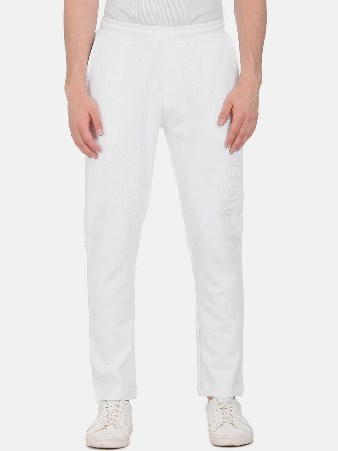 

Arrow Men Mid-Rise Track Pants, White